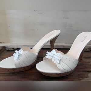 Brand New in Box! Guess by Marciano White Leather Heels